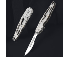 11 Series Titanium Handled Scalpel  No. 24 Blade with 10pcs Removable Blades UD408858